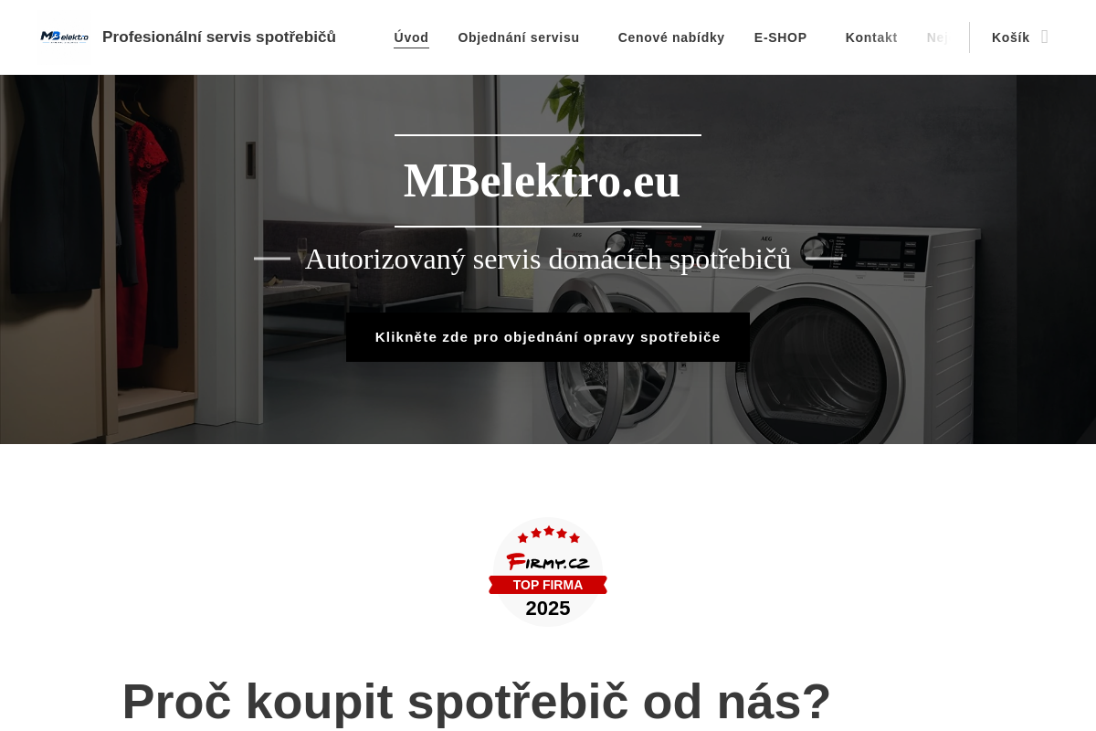 Martin Máj - servis domácích spotřebičů