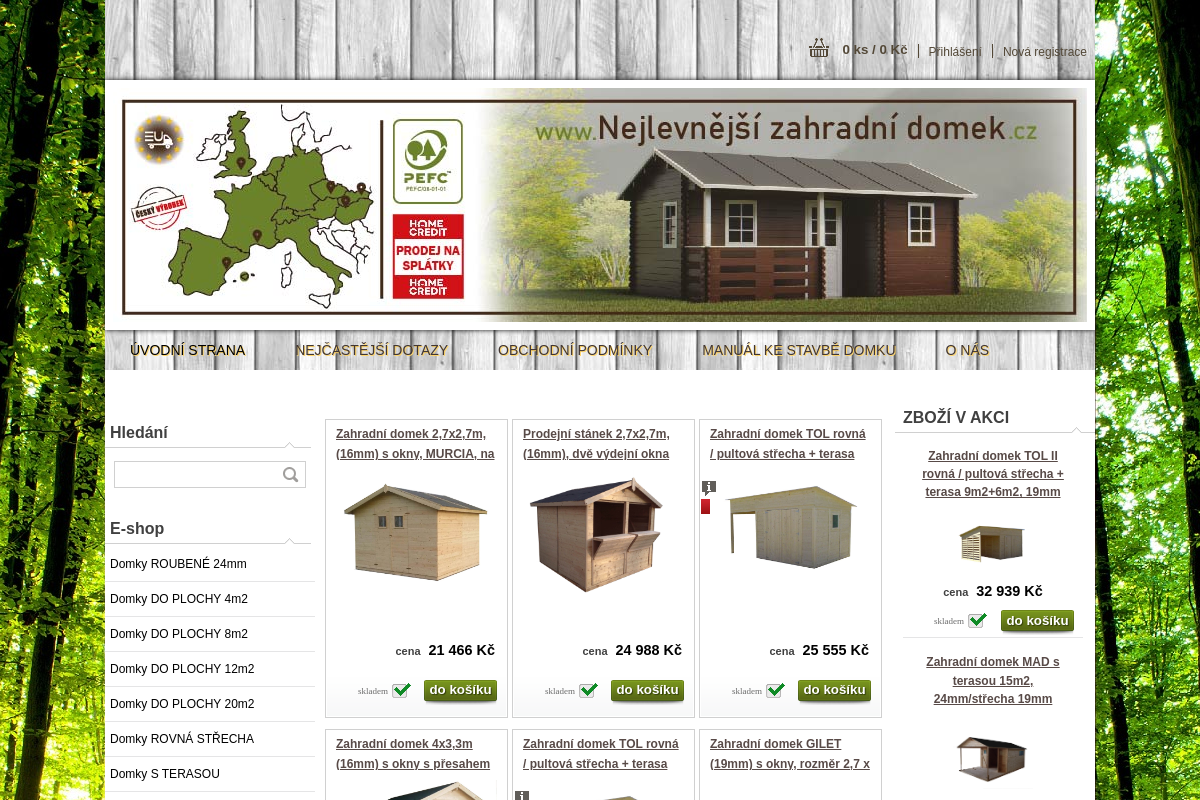 Nejlevnejsizahradnidomek.cz