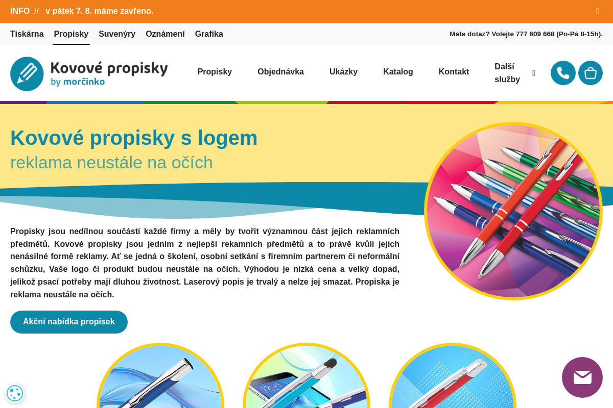 Kovové propisky