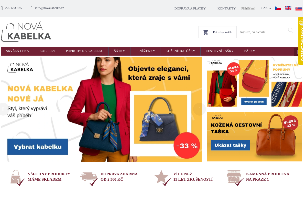 Novakabelka.cz - Italské kožené kabelky