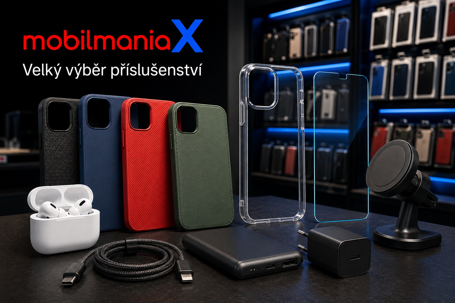 Velký výběr příslušenství pro mobily