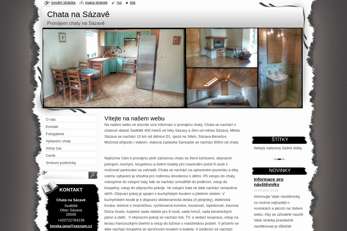 Chata na Sázavě