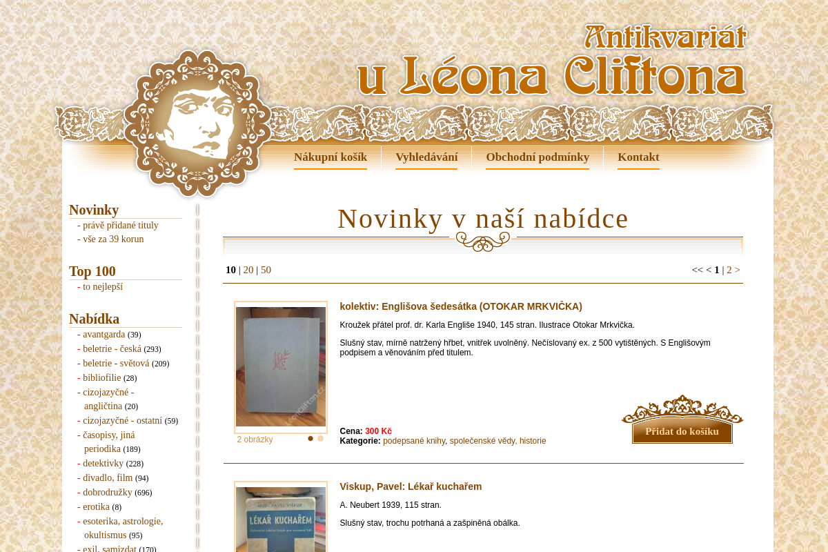 Antikvariát u Léona Cliftona