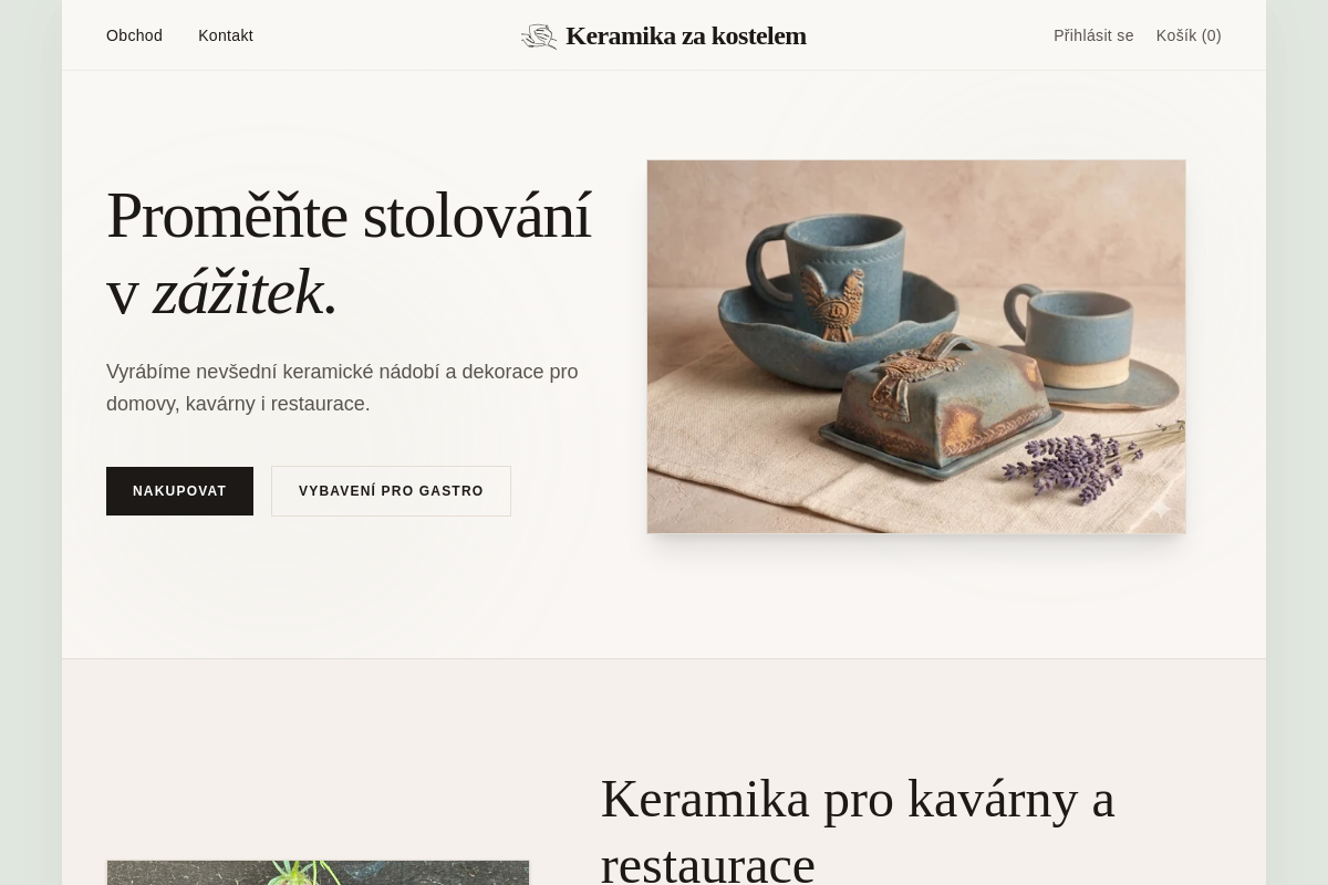 Keramika za kostelem
