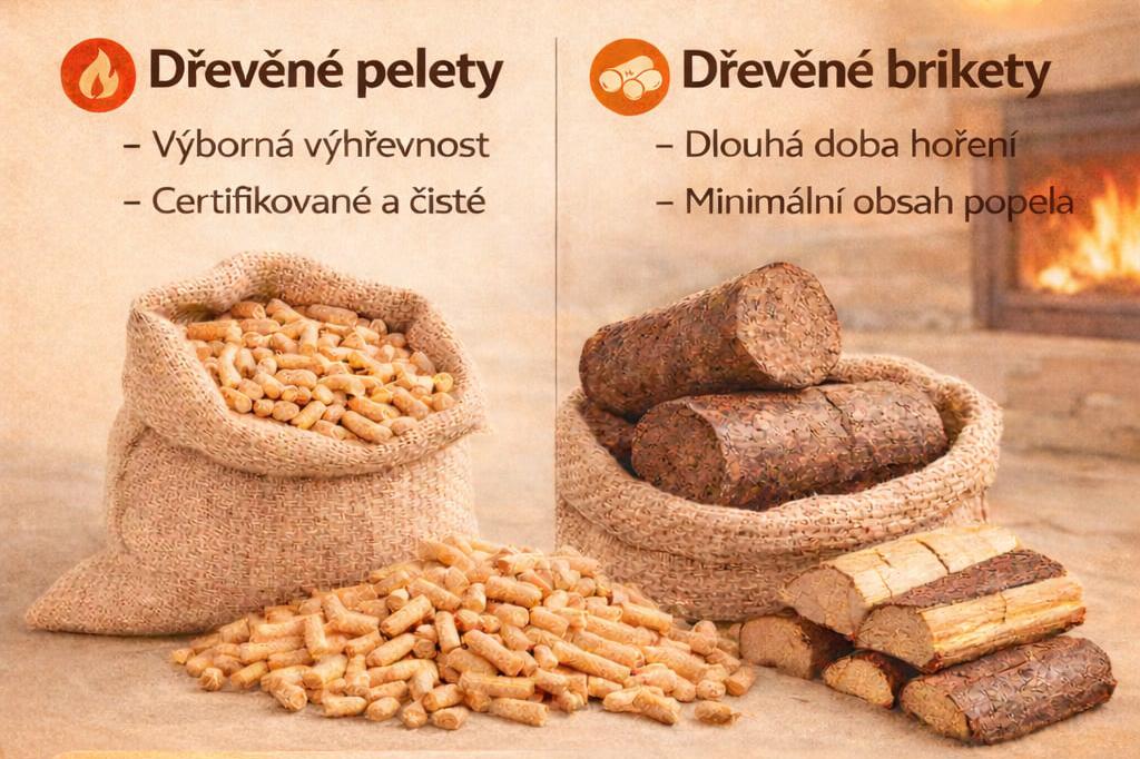 Prodej biopaliv, certifikované pelety a brikety
