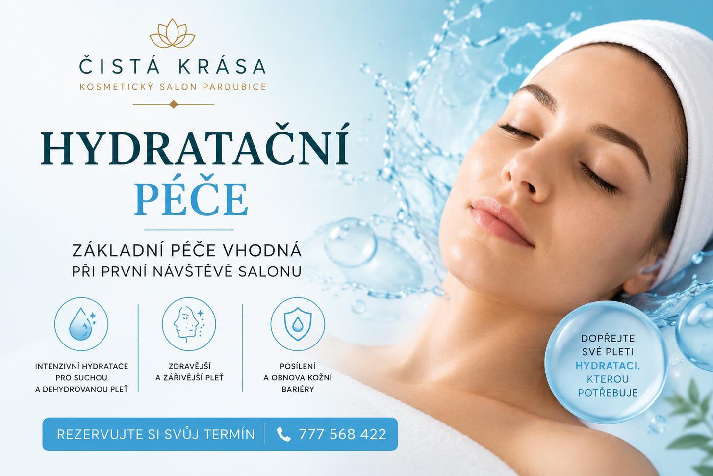 HYDRATAČNÍ PÉČE - hebkost a hydratace