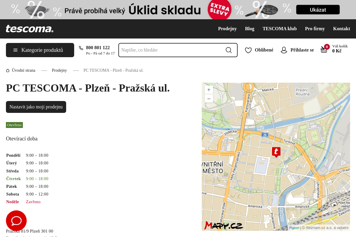 Prodejní centrum TESCOMA