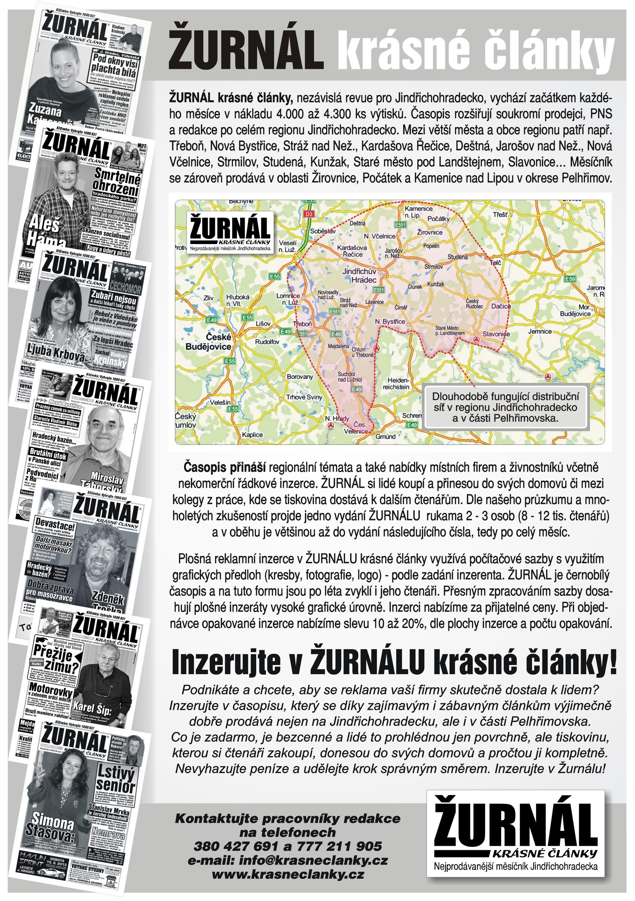 Inzertní noviny ŽURNÁL krásné články foto 2