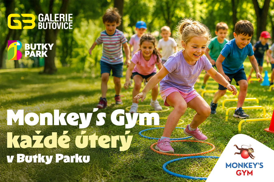 Přijďte do Monkey's Gym v Butky Parku!