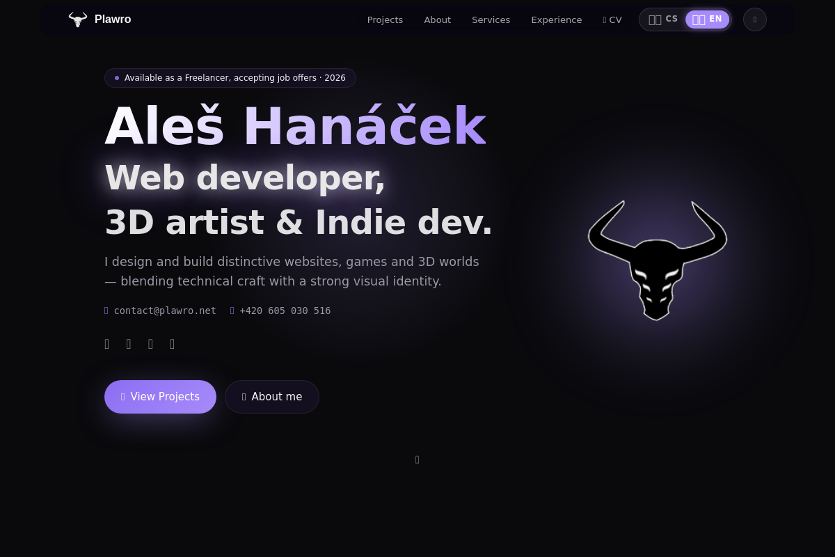 Aleš Hanáček - Weby, 3D modely, 3D tisk, Servis PC
