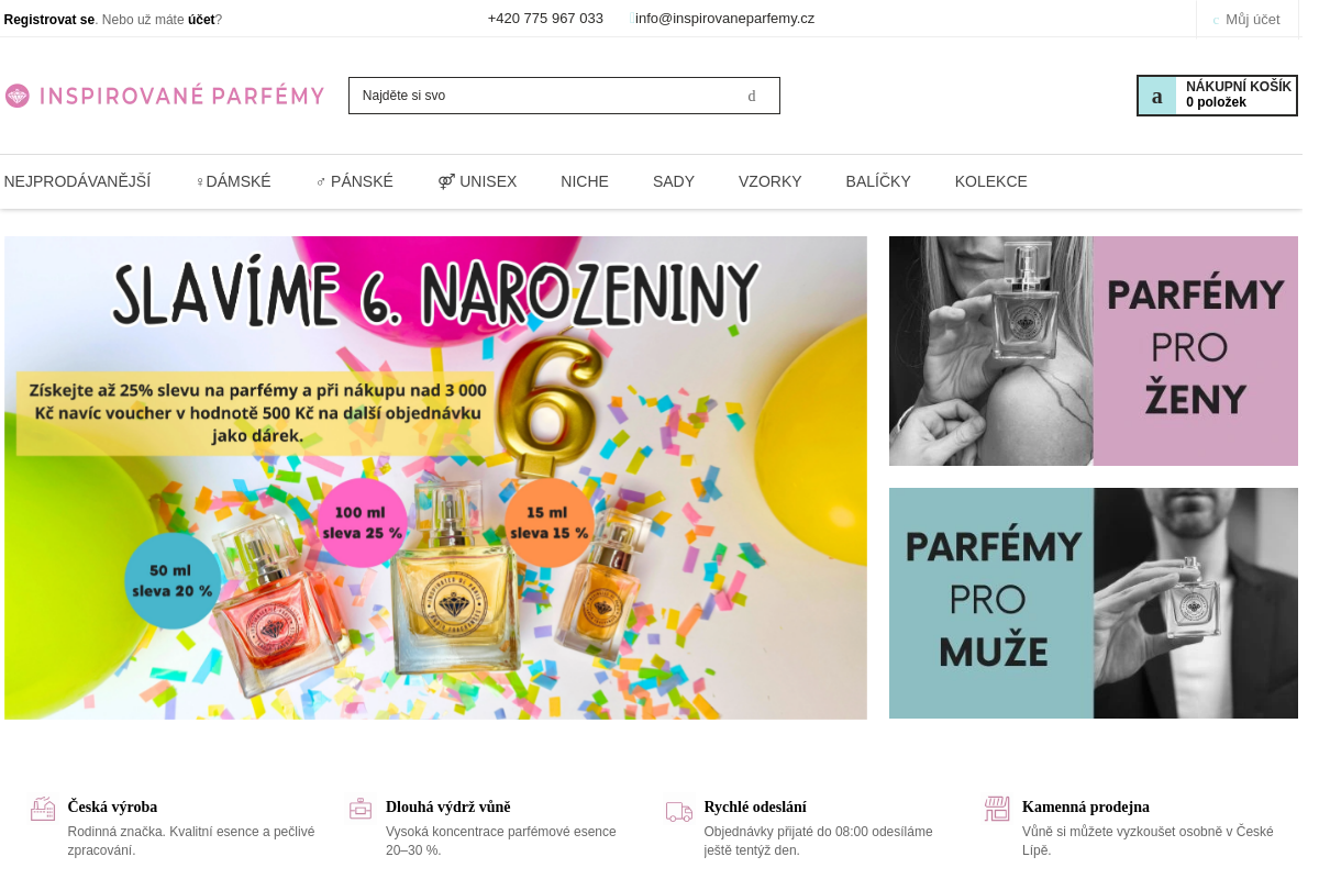 INSPIROVANÉ PARFÉMY