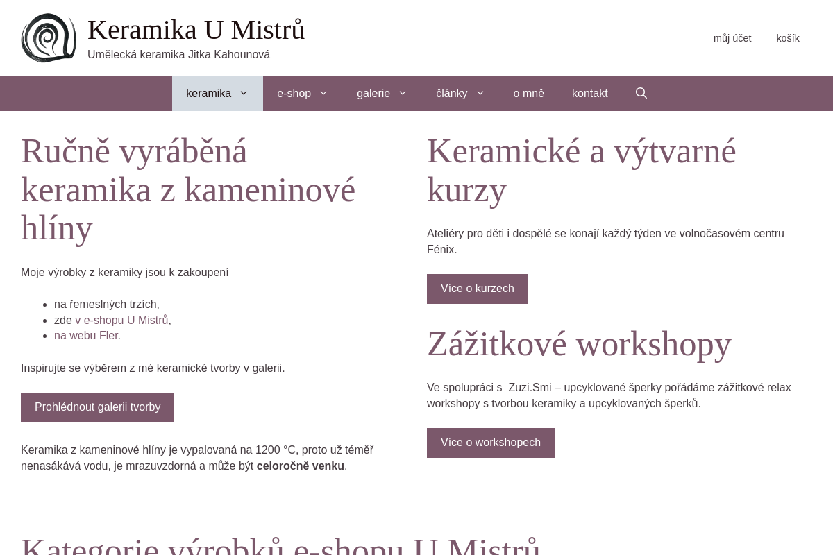 Keramika U Mistrů