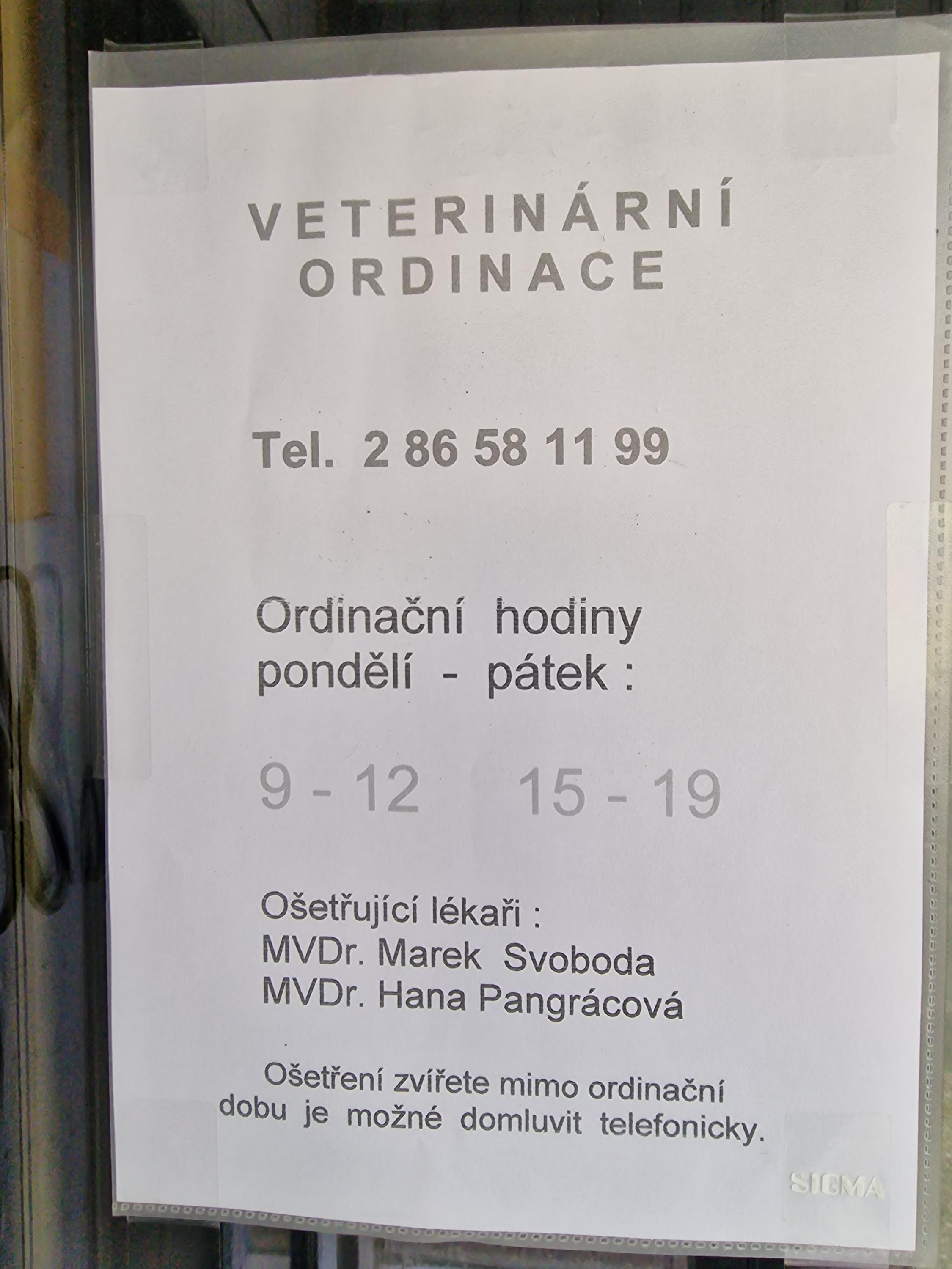 Veterinární ordinace MVDr. Marek Svoboda