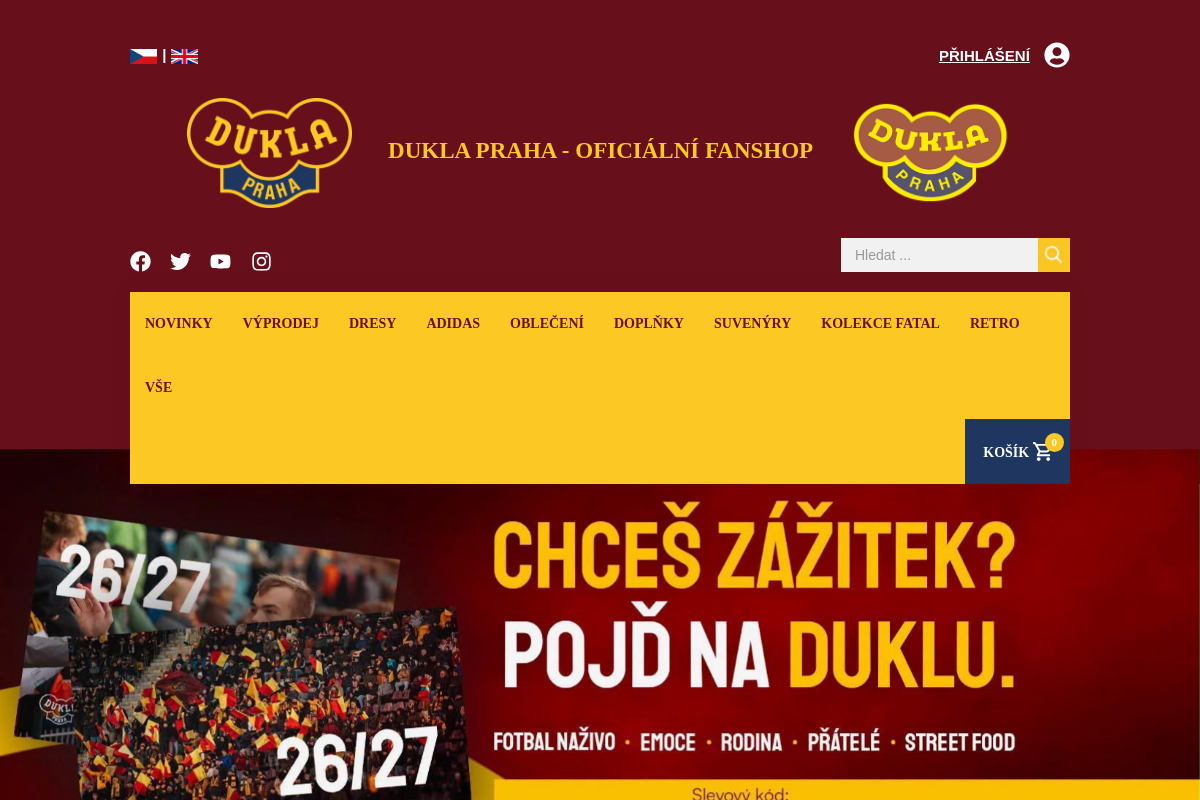 Dukla Praha - oficiální fanshop