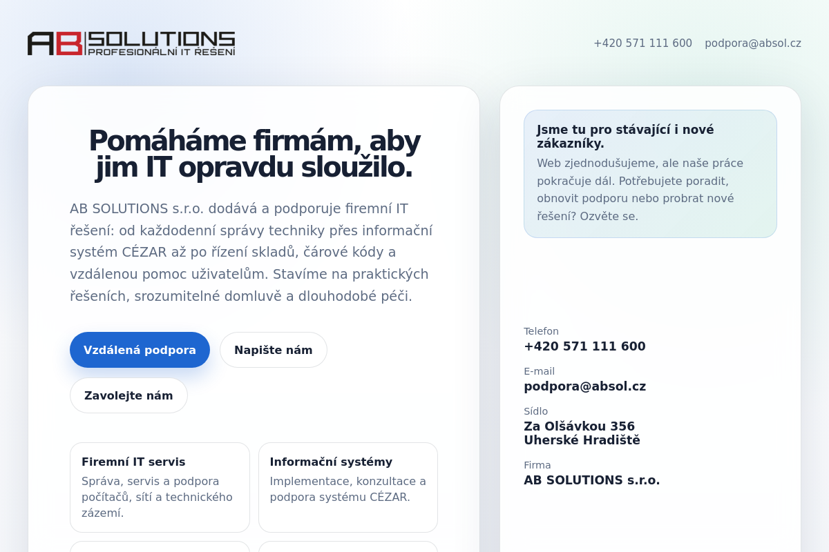 AB SOLUTIONS, s.r.o.