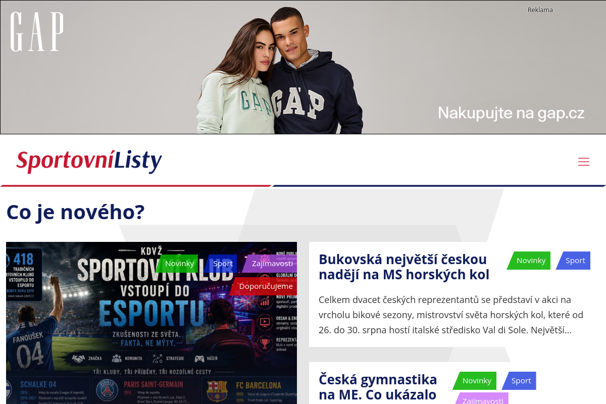 Sportovnilisty.cz