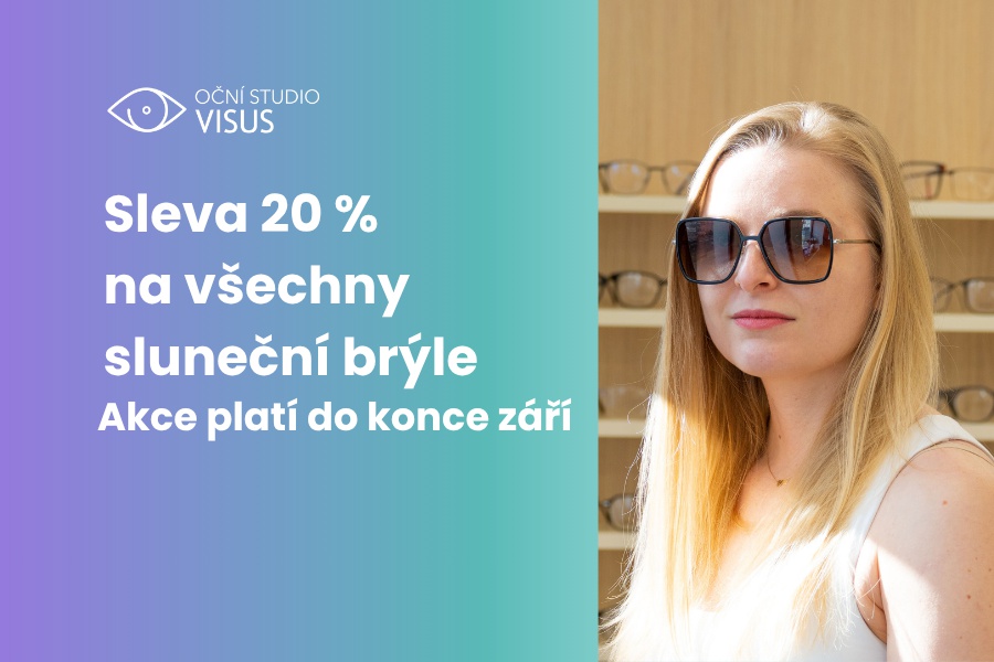 20% sleva na všechny sluneční brýle