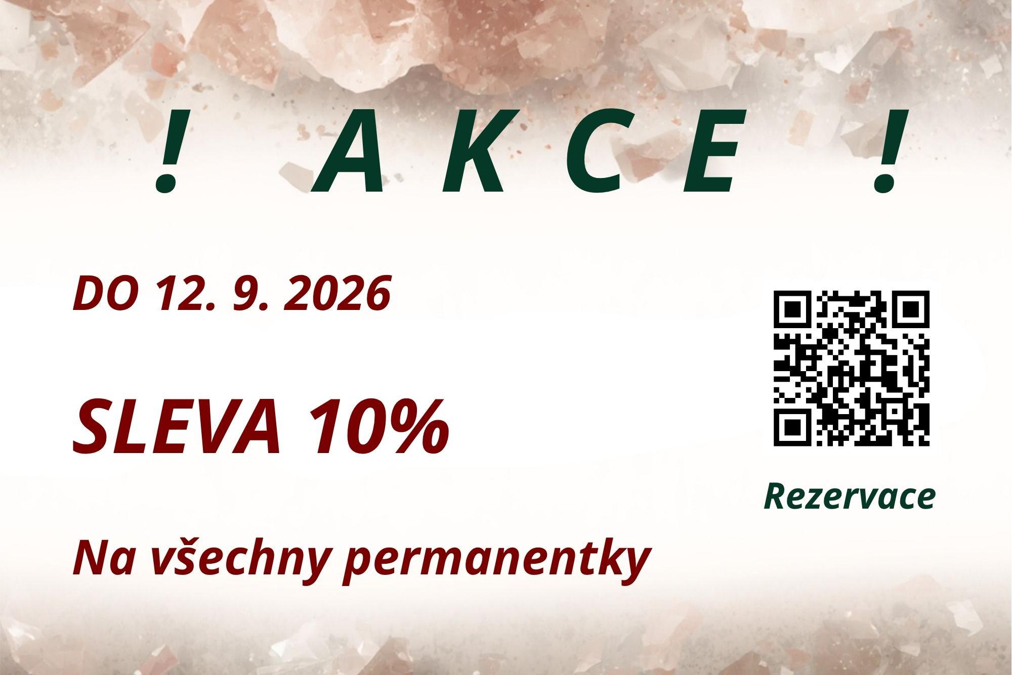 SLEVA na všechny permanentky do 12. 9. 2026