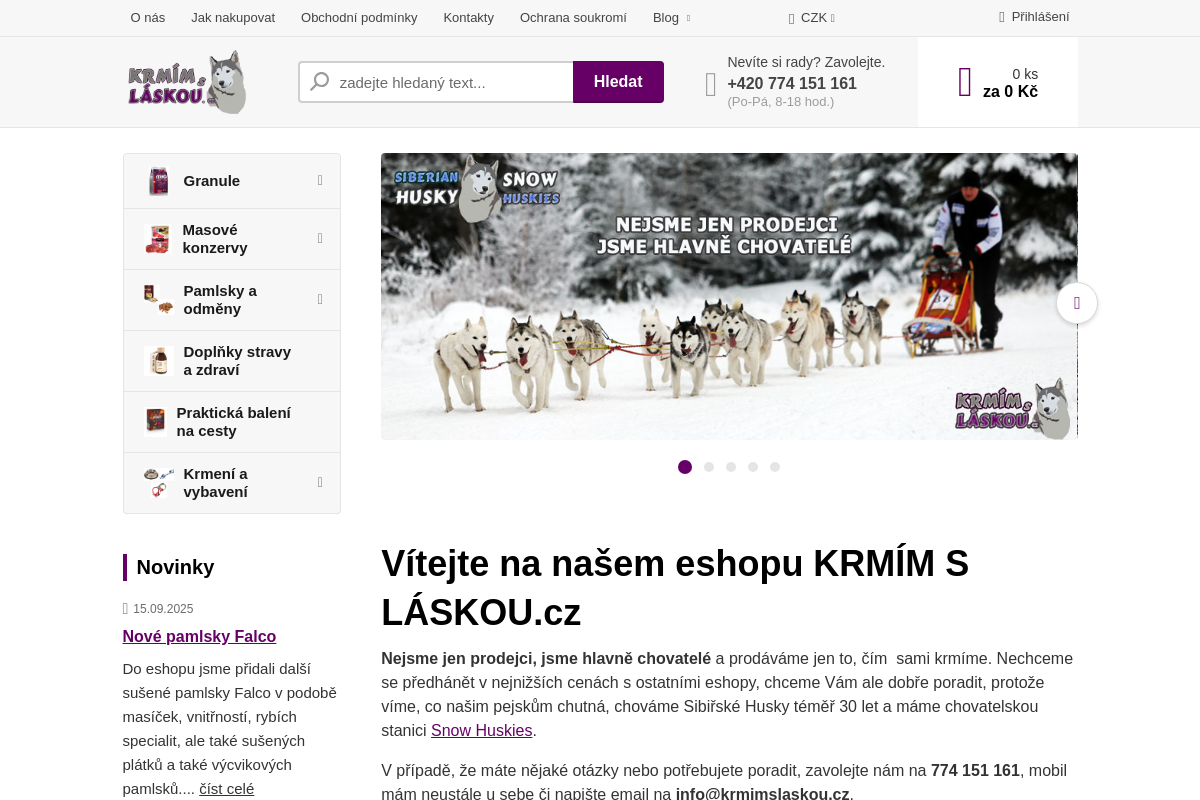 Krmimslaskou.cz