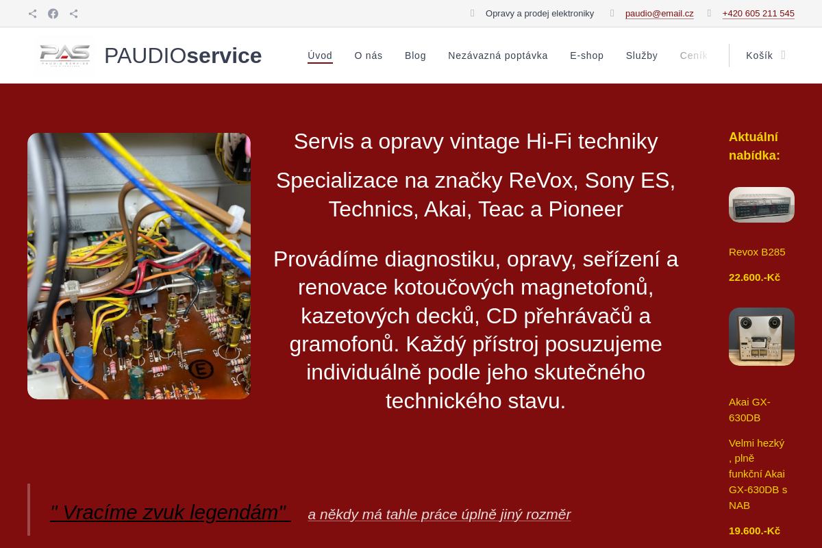 PAUDIO service - Pavel Bayer