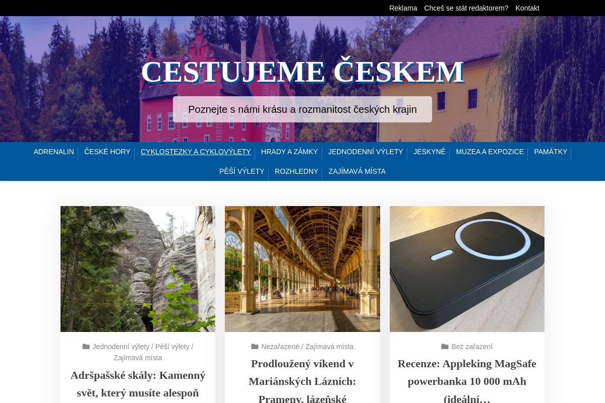 Cestujeme českem
