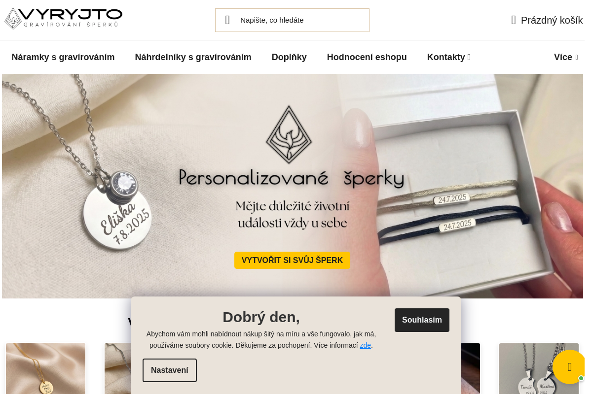 VYRYJTO | Gravírování šperků