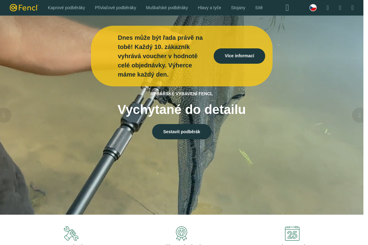 Fencl rybářské potřeby