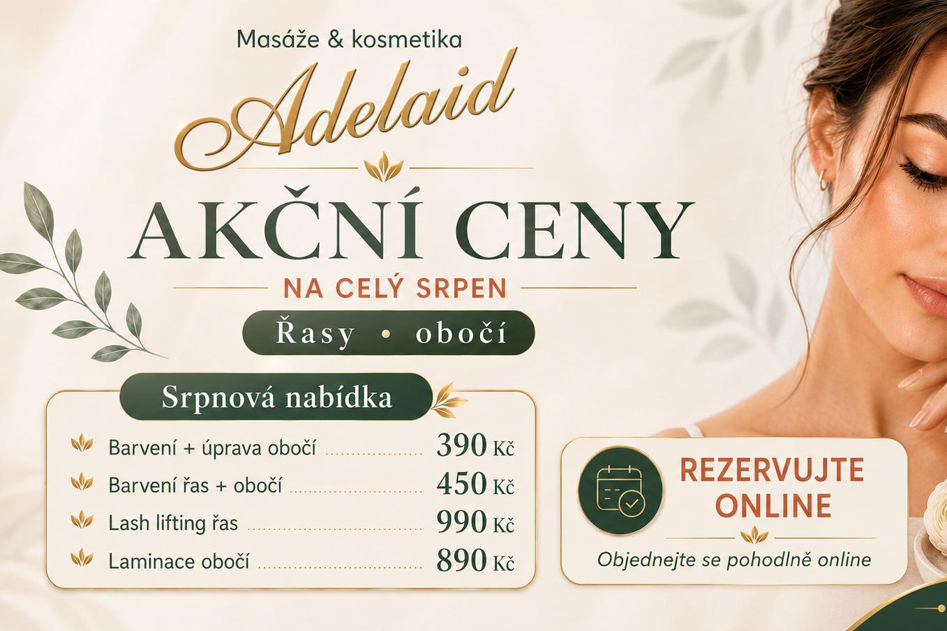 Srpnové akční ceny na kosmetiku