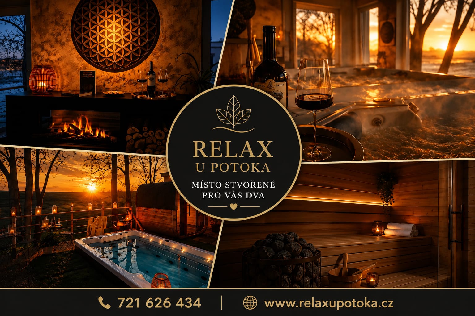 Relax u potoka – místo stvořené pro vás dva
