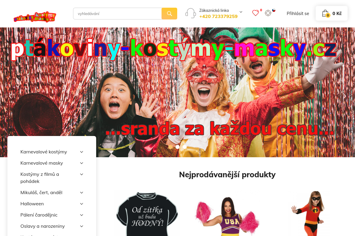 Ptakoviny-kostymy-masky.cz