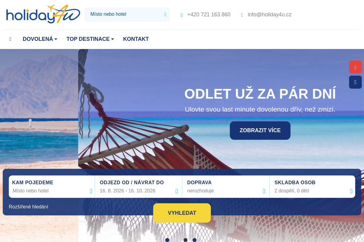 Cestovní agentura Holiday4u