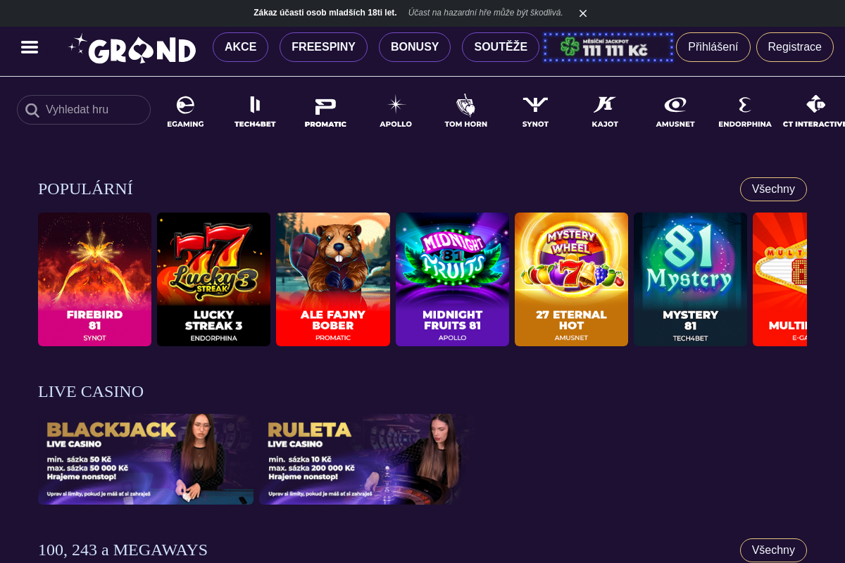 Grandwin.cz Online Casino