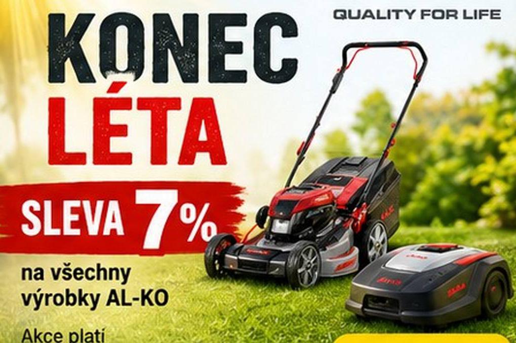 Velká sleva na  zahradní techniku AL-KO