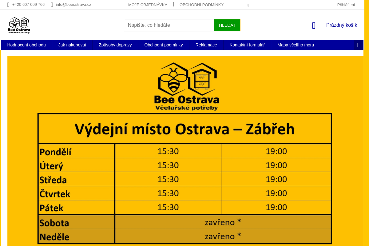 Bee Ostrava - Včelařské potřeby