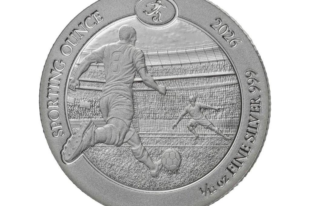 Stříbrná mince SPORTING OUNCE® - Foodball 1/12 oz