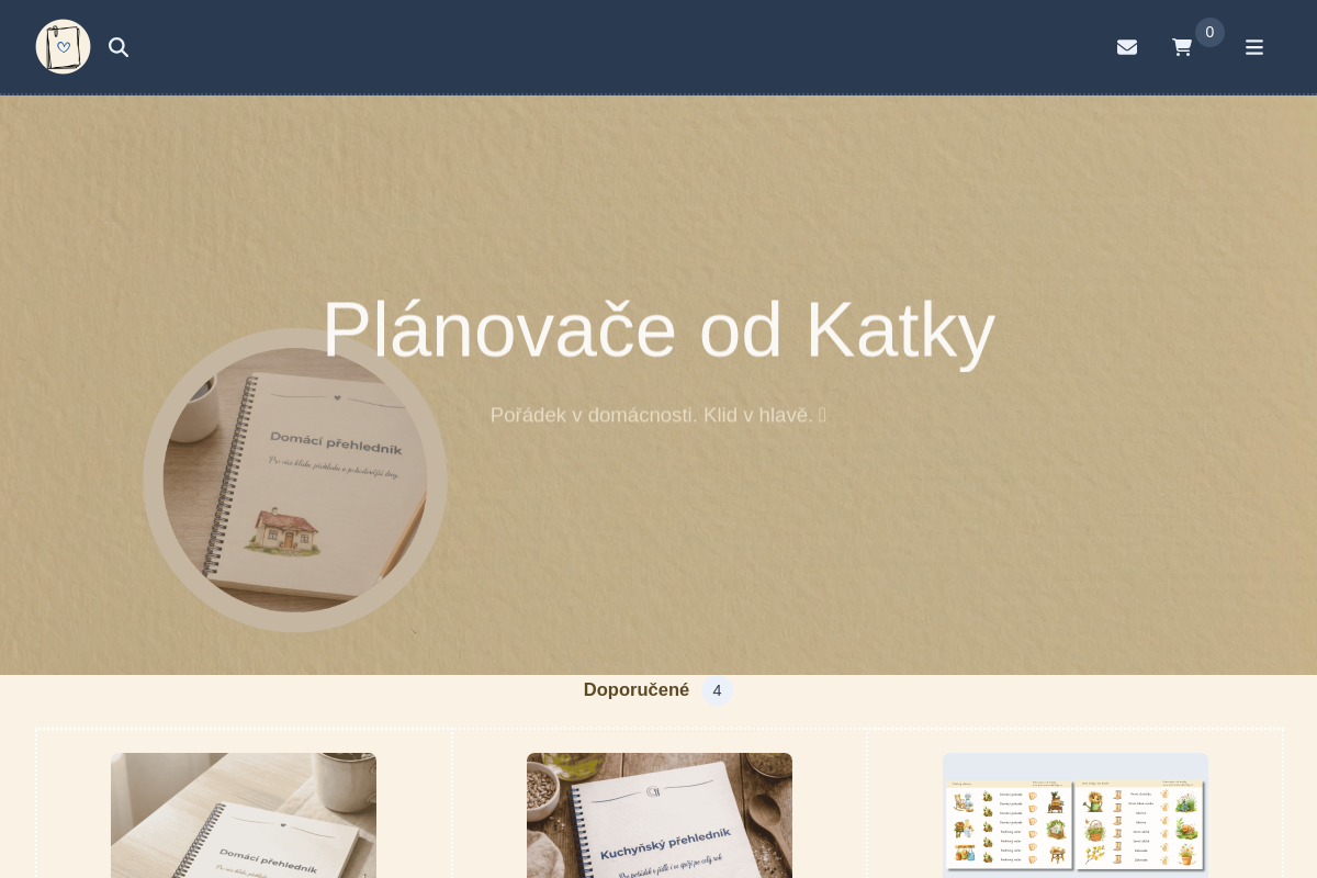 Plánovače od Katky