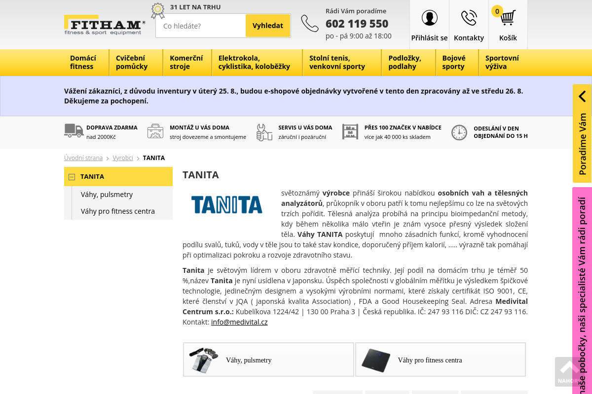 Tanita-eshop.cz