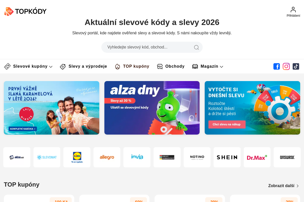 Topkody.cz