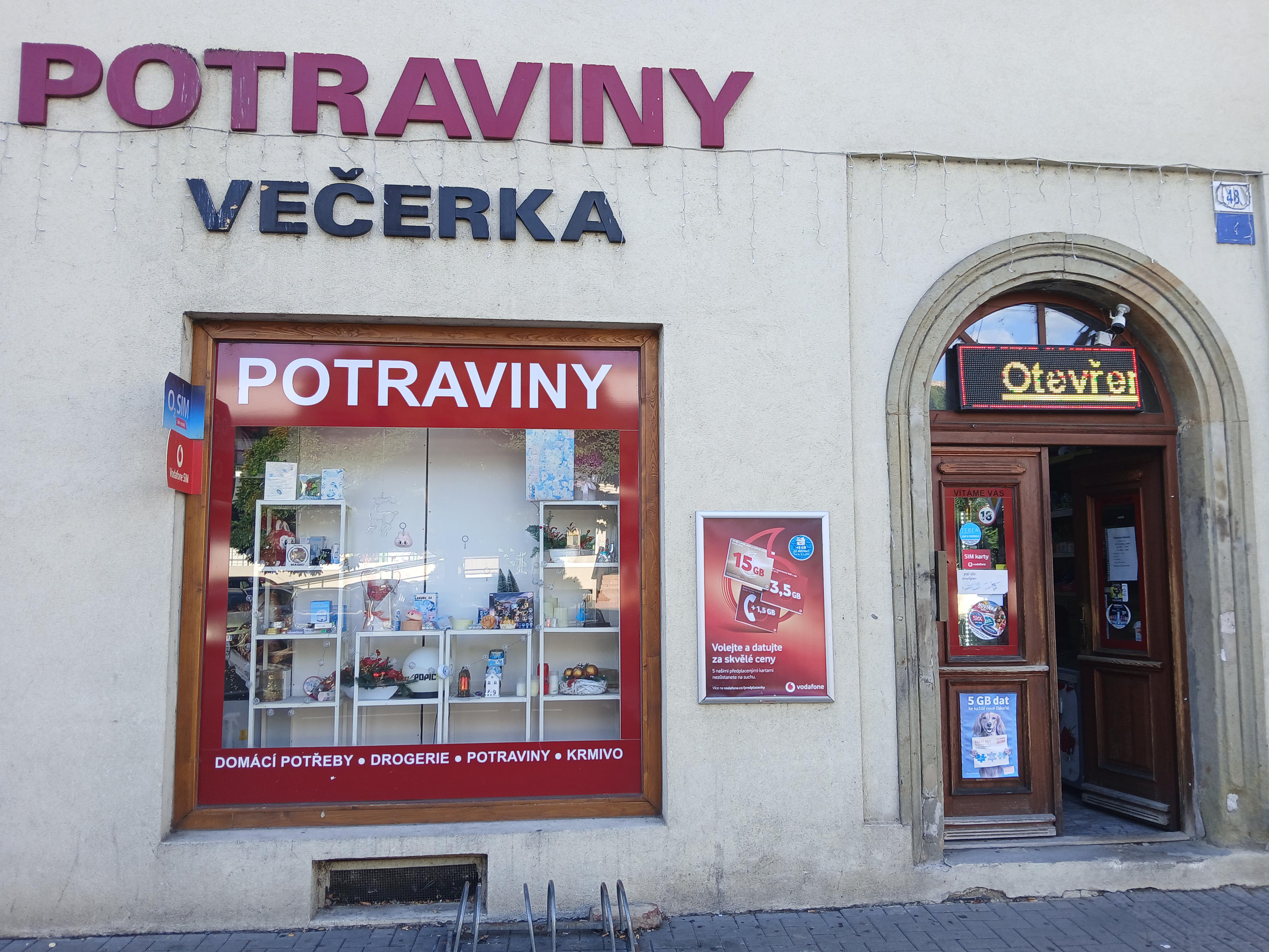 Potraviny - večerka ČSA