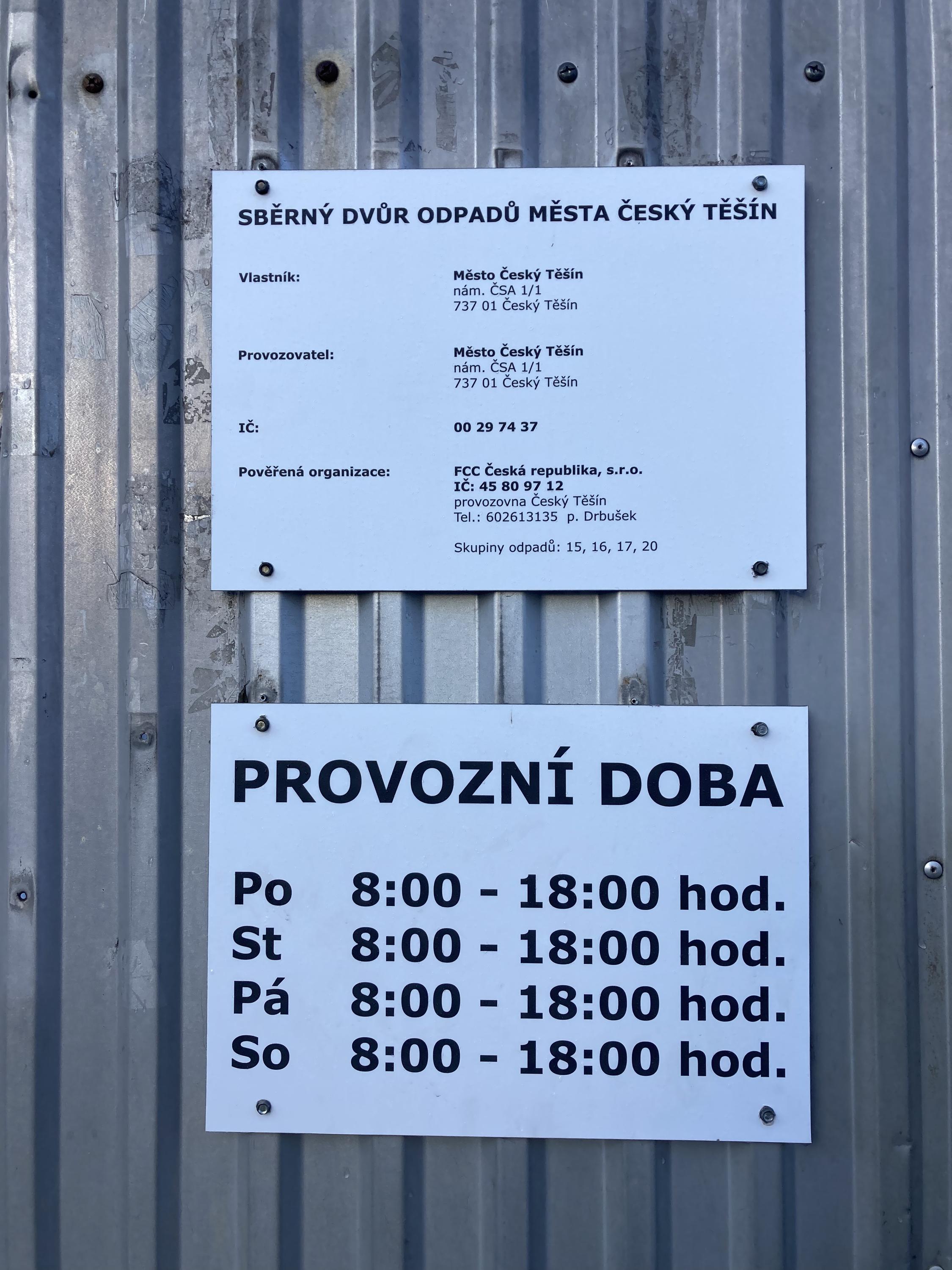 Sběrný dvůr Český Těšín foto 3
