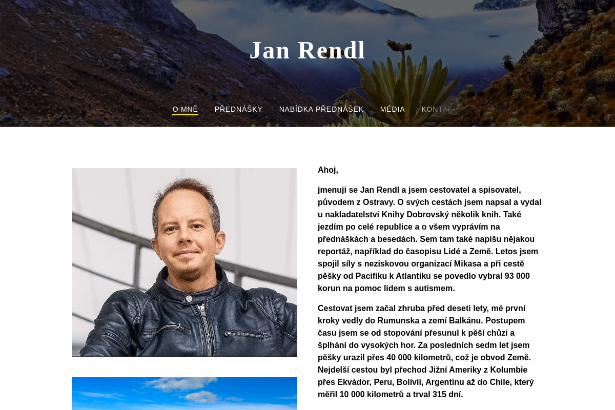 Jan Rendl - cestovatel foto 1