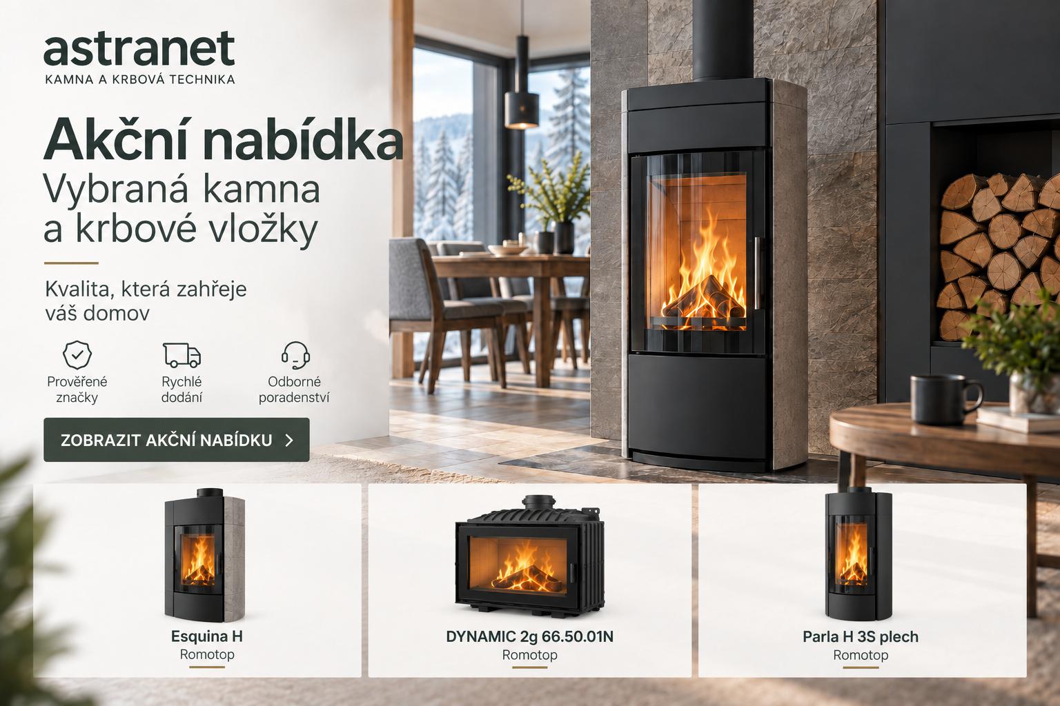 Kamna za akční ceny nebo s dárkem