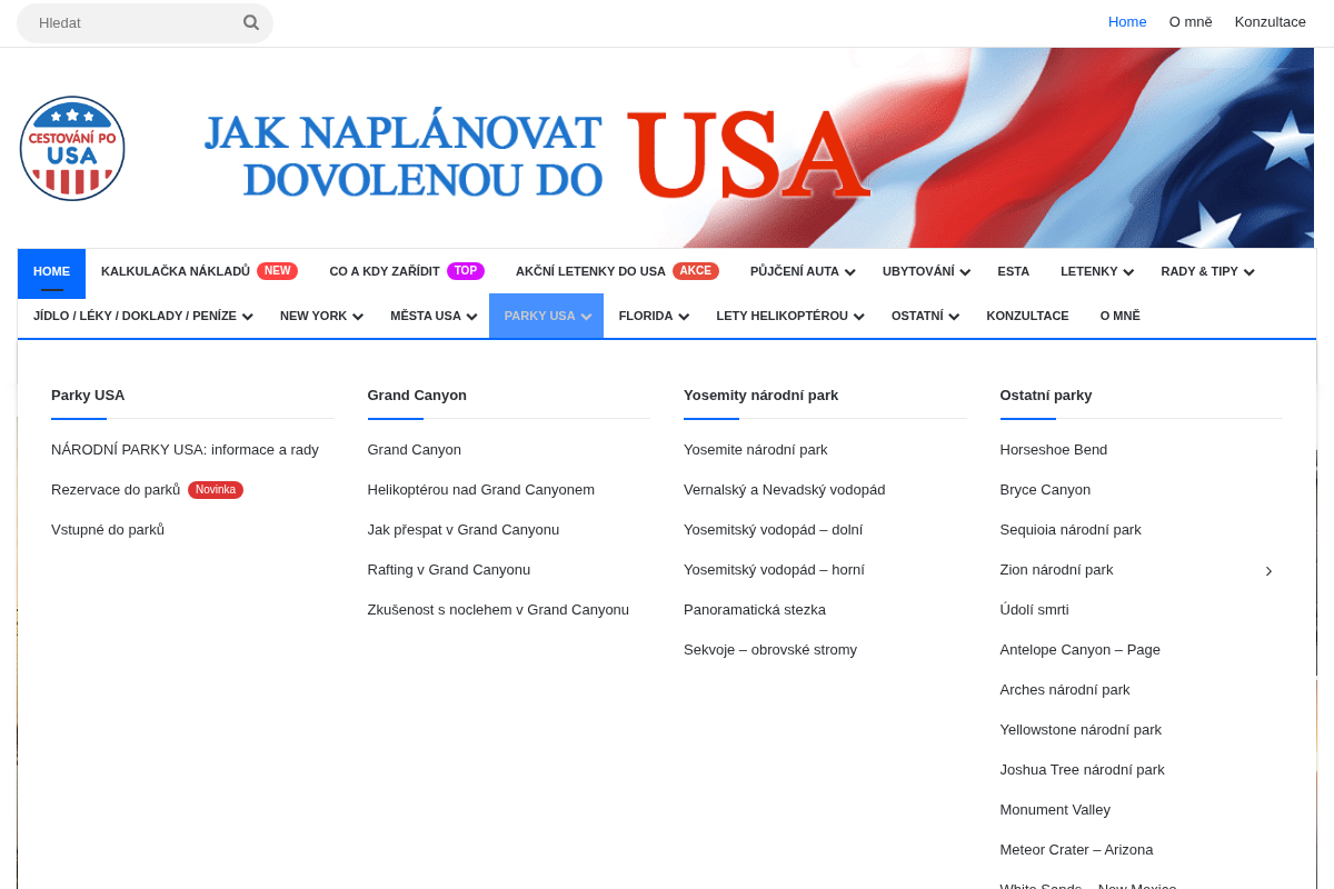 Cestování po USA.cz