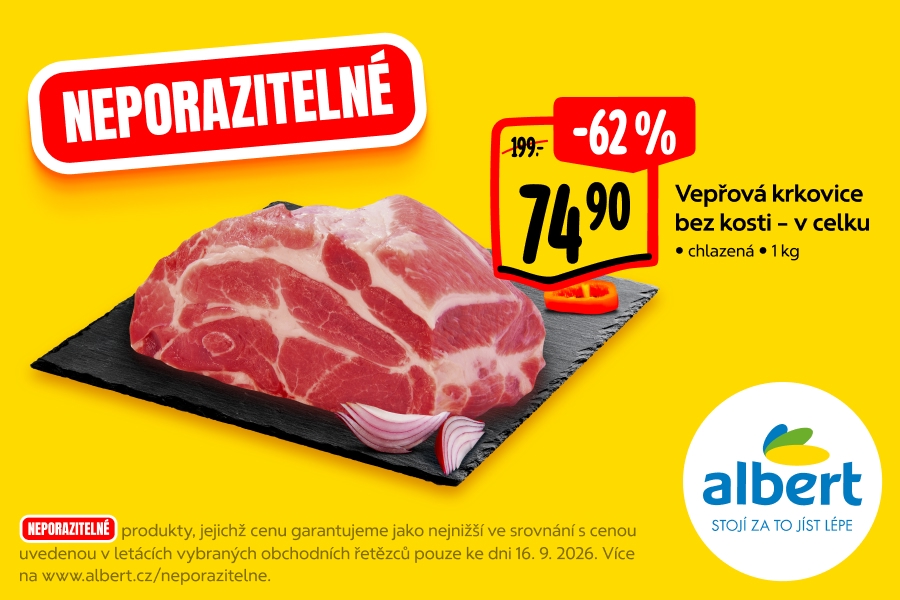 Vepřová krkovice bez kosti - v celku