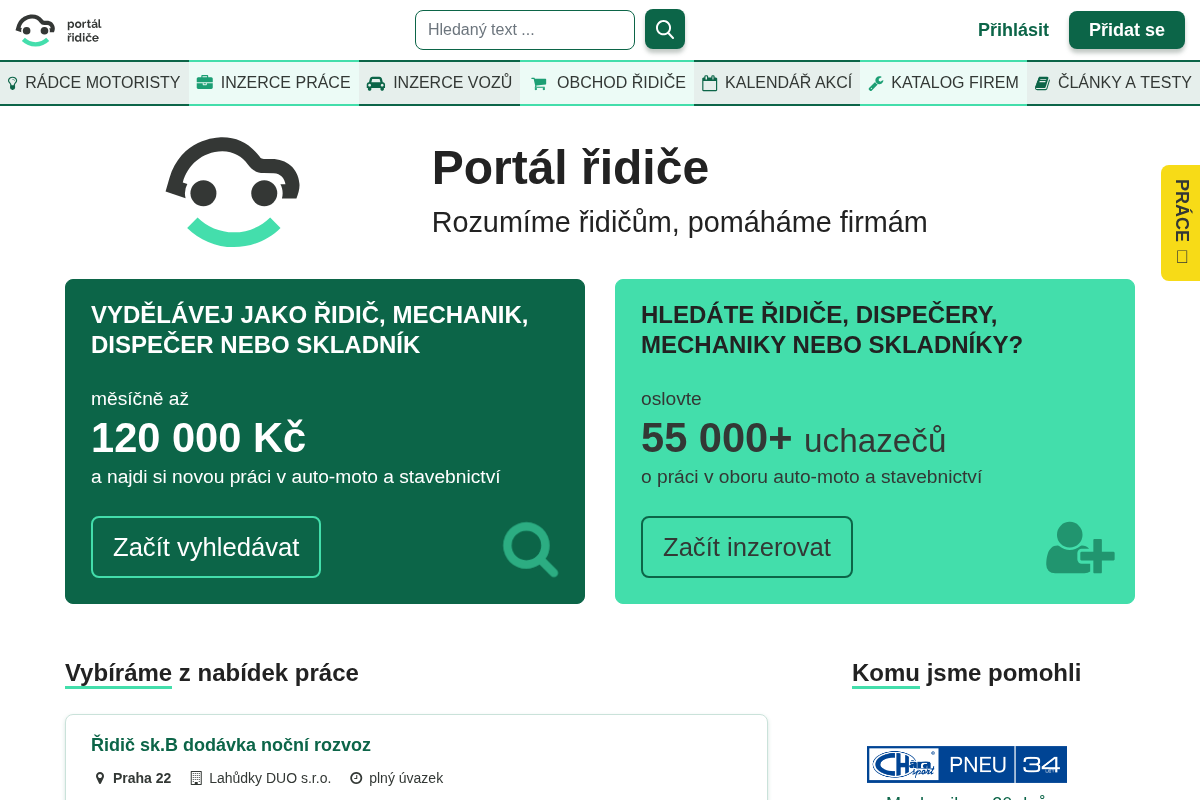 Portál řidiče