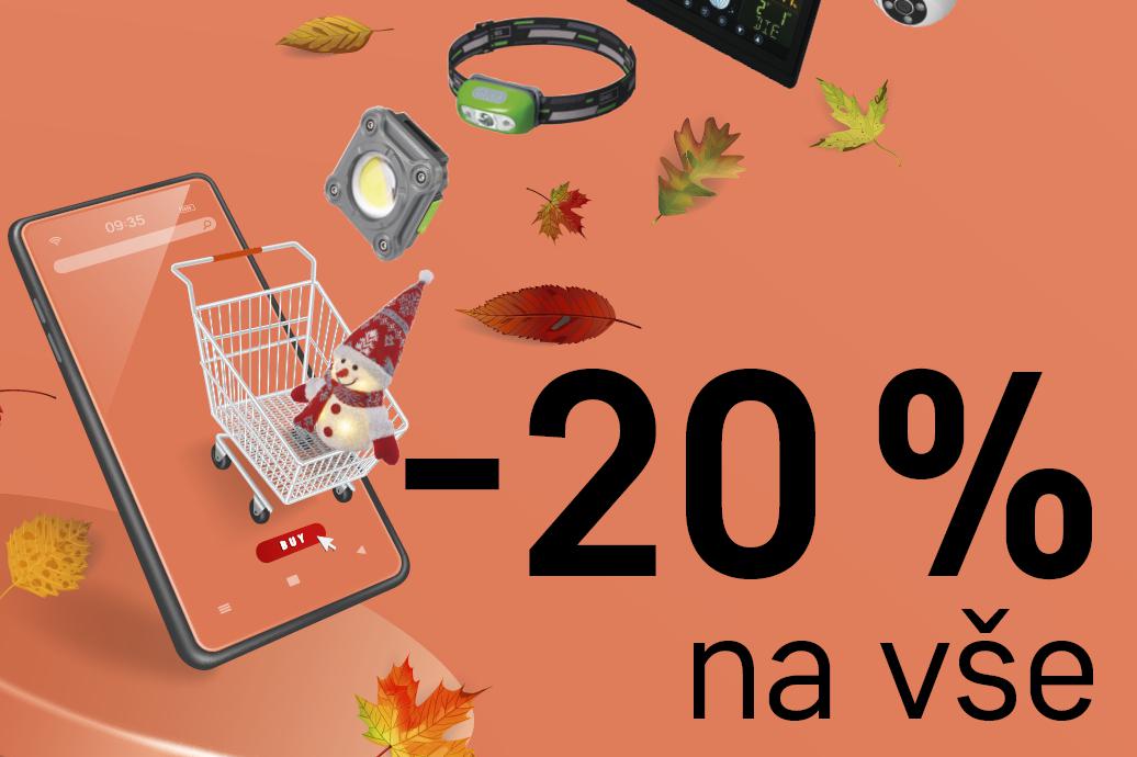 20 % sleva na celý sortiment