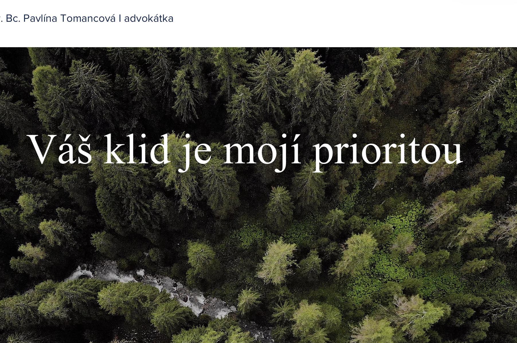 Advokát Mgr. Bc. Pavlína Tomancová