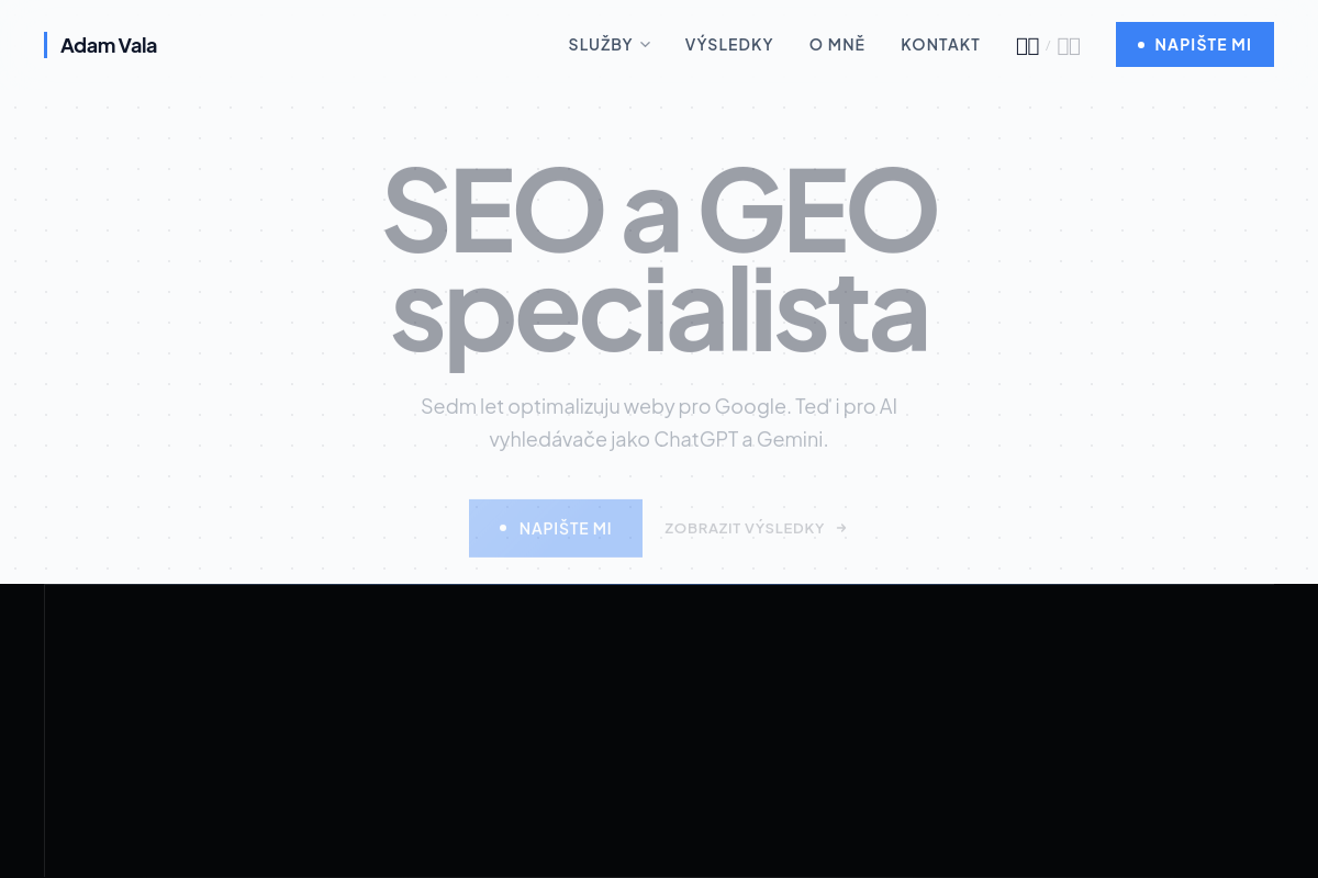 Adam Vala - SEO specialista a konzultant