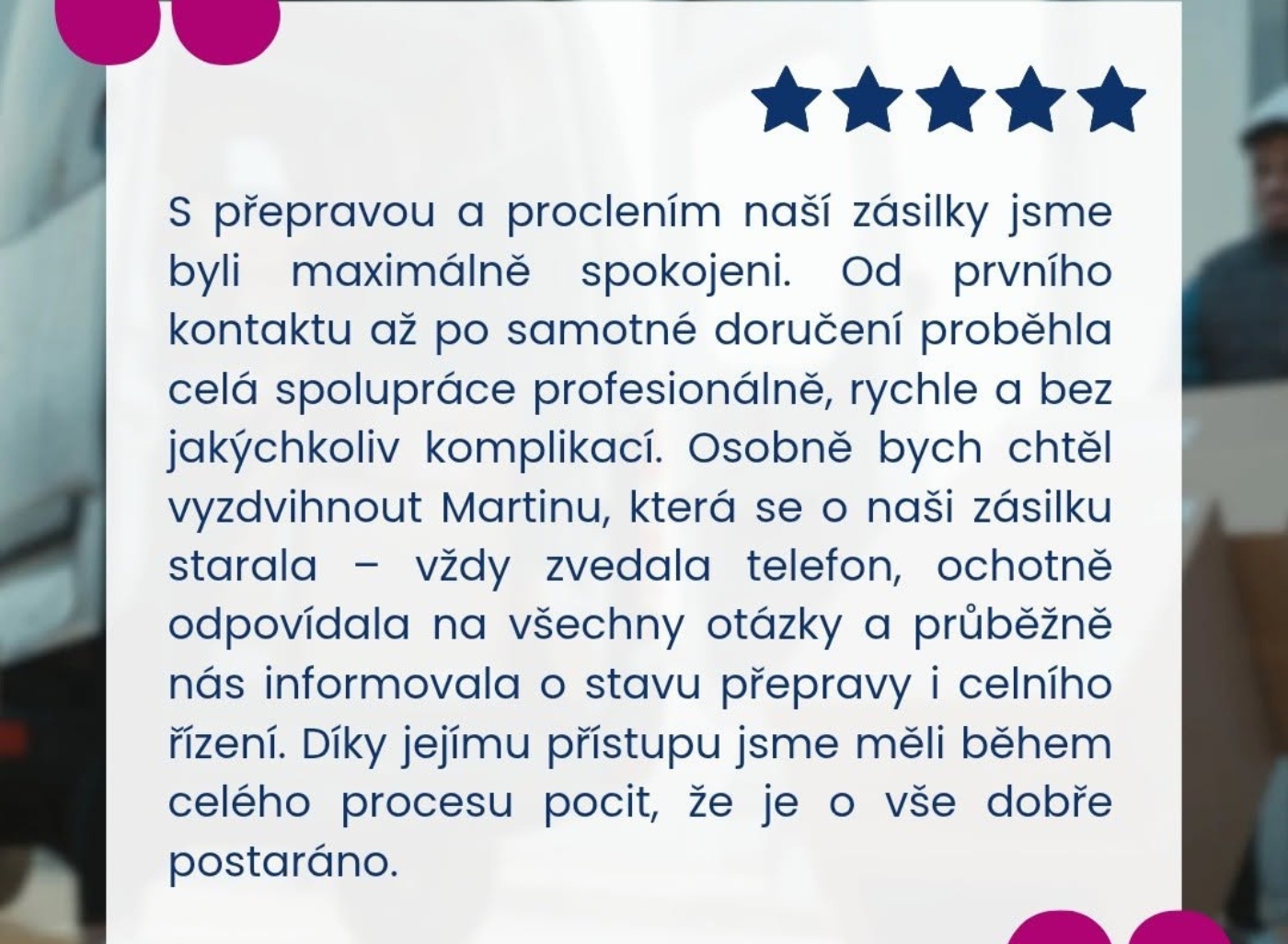 Infinity Forwarding - mezinárodní přeprava zboží foto 5