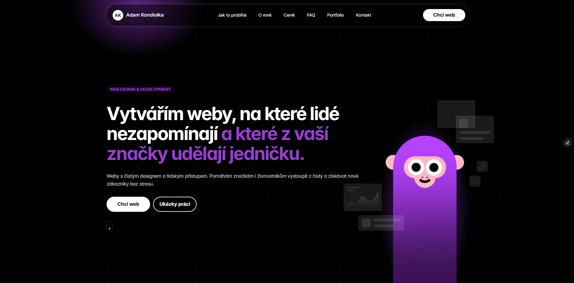 Adam Kondiolka – Tvorba webových stránek foto 2